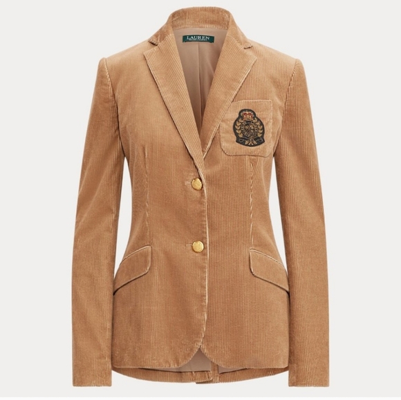 Ralph Lauren Jackets & Blazers - Ralph Lauren Bullion-Patch Corduroy Blazer Size 6